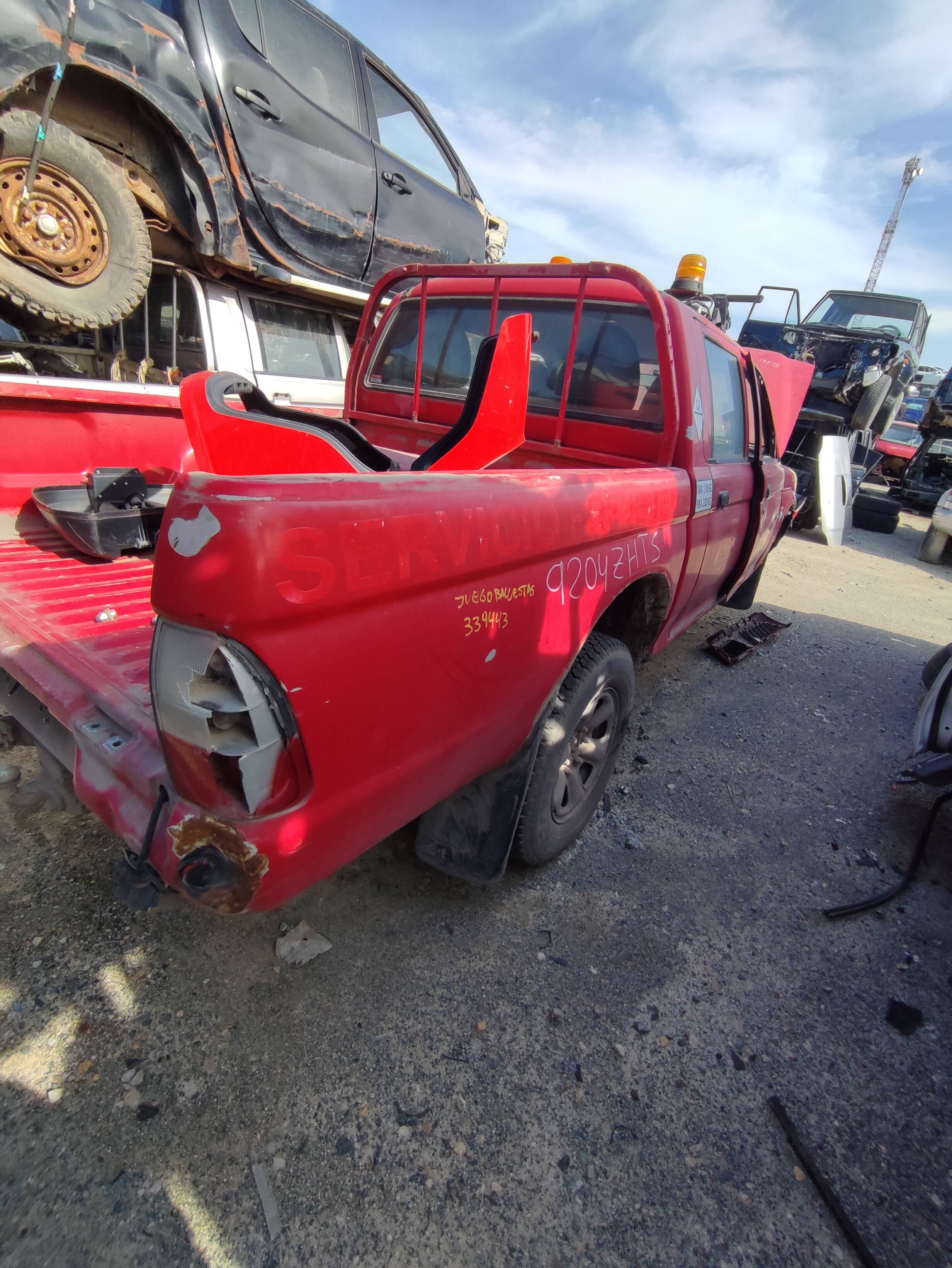 Ballesta trasera derecha mitsubishi l 200 (k70)(1996->)