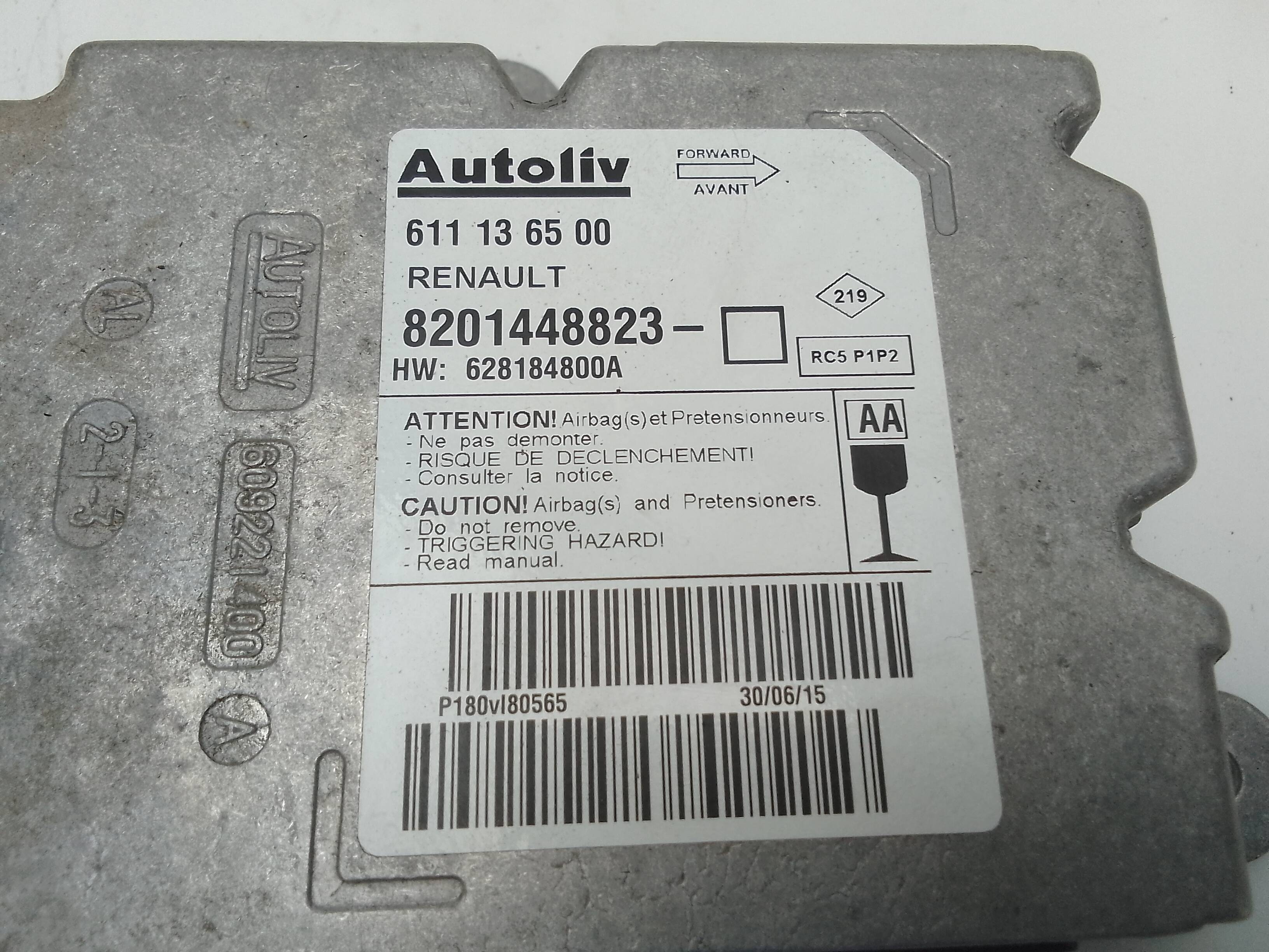 Centralita airbag nissan nv400 furgon (x62)(2011->)