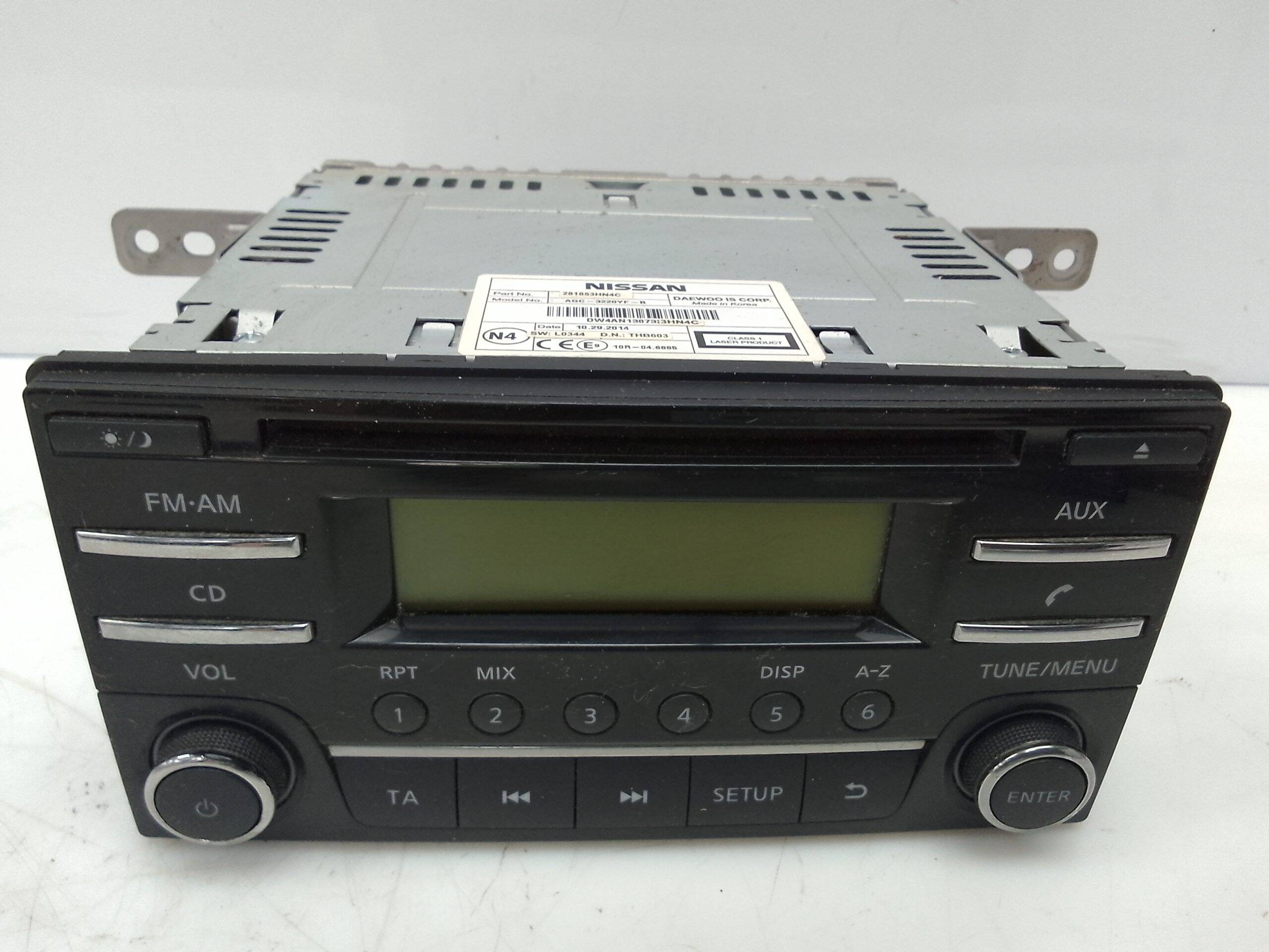 Radio nissan micra iv (k13k/kk)(07.2010->)