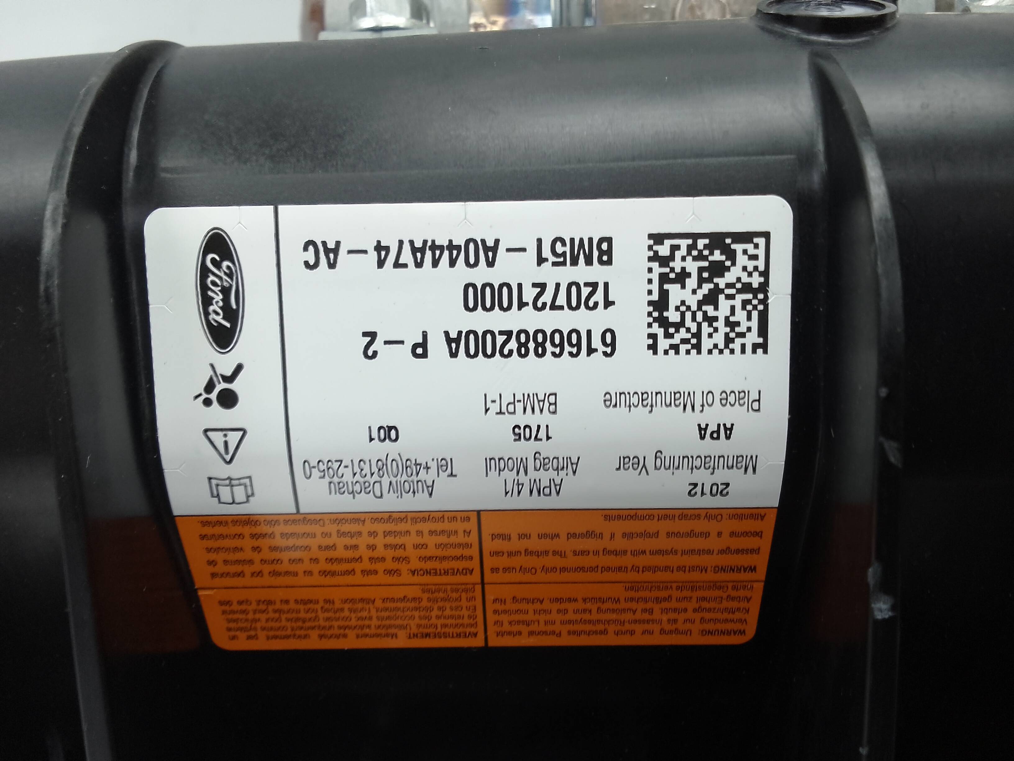 Airbag delantero derecho ford focus berlina (cb8)(2010->)